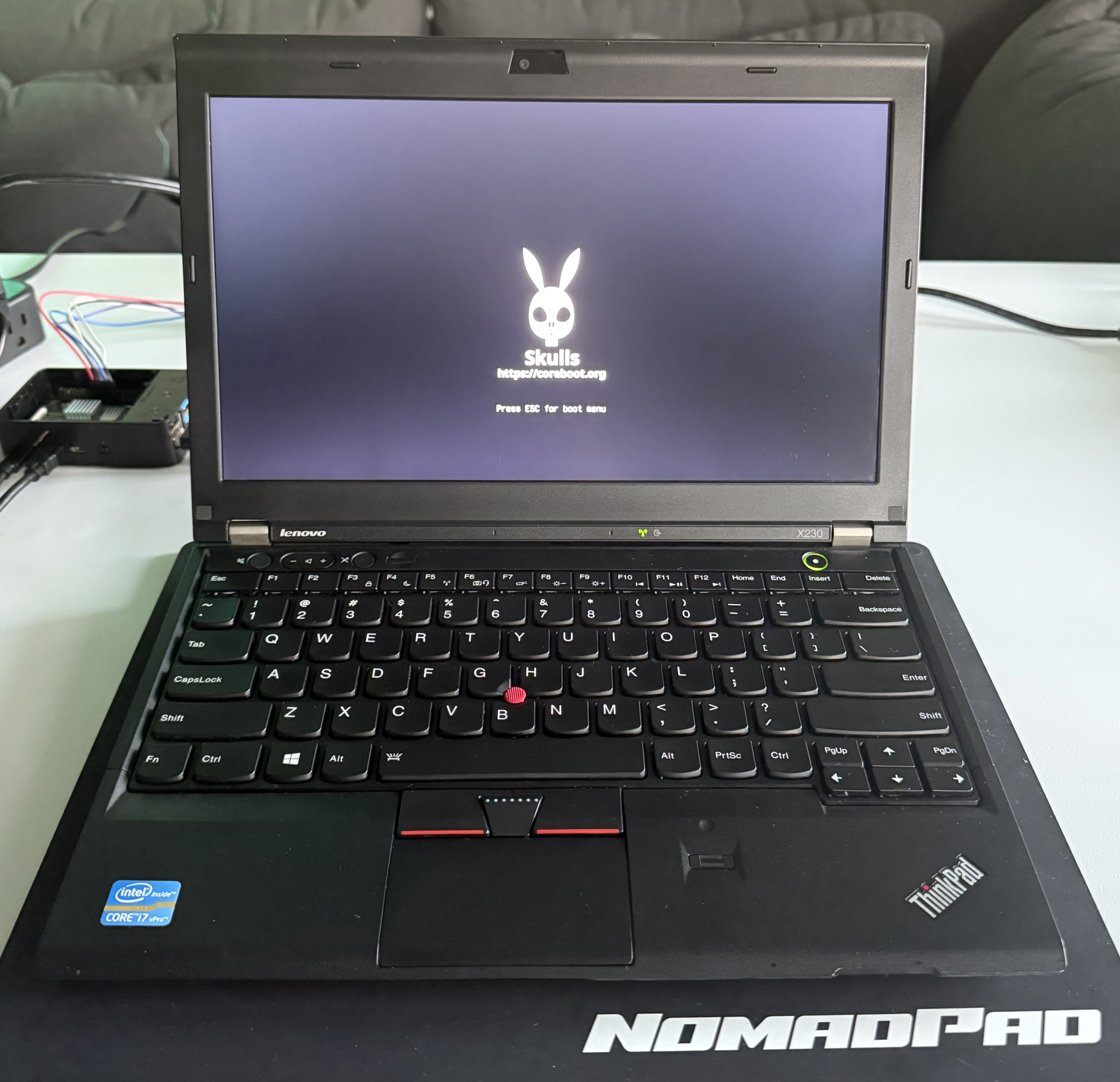 Coreboot Skulls Splash Screen